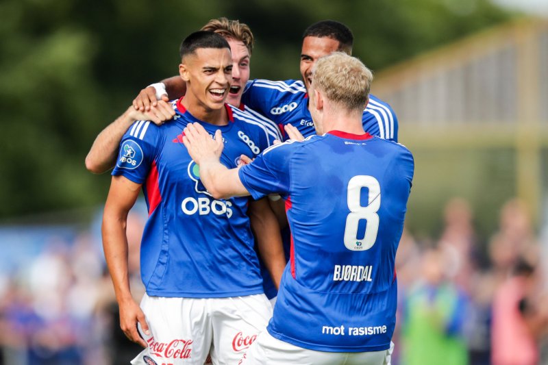 Jones El-Abdellaoui med scoring og assist i den første omgangen mot Levanger (Foto: Christoffer Andersen / NTB)